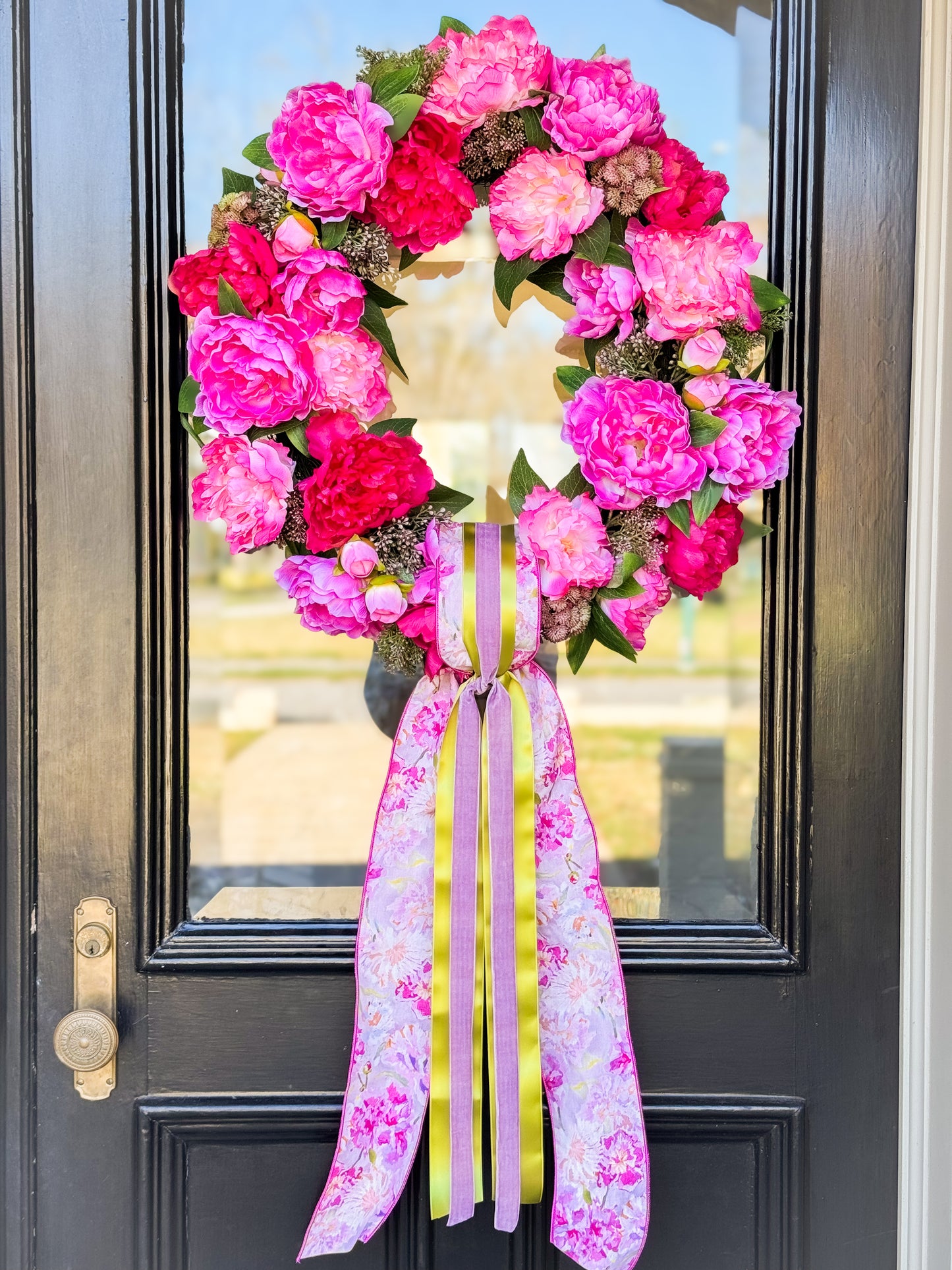 Perfectly Peony Cottontail Wreath