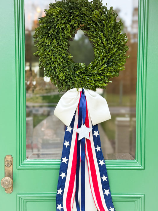 Lady Liberty Tea Leaf Wreath