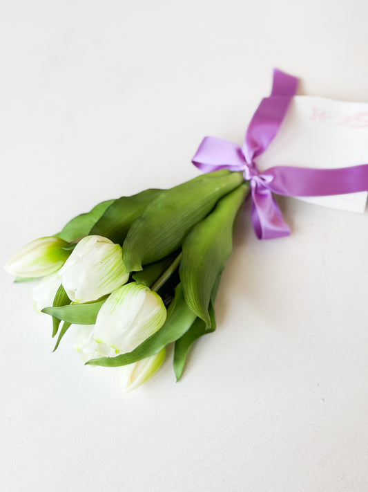 White Tulip Dance Bouquet