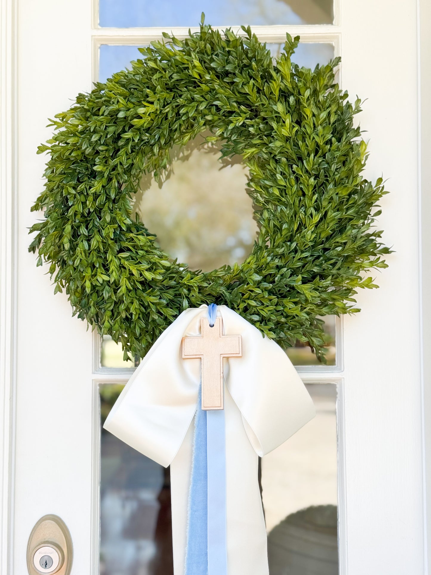 He Is Risen Tea Leaf Wreath