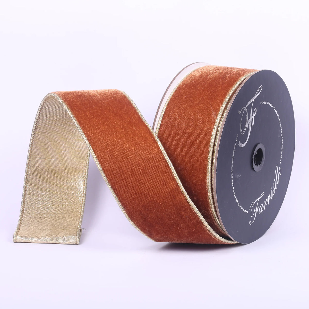 Pecan Velvet with Gold Trim