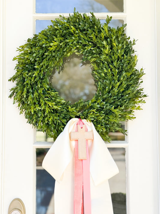 He Is Risen Tea Leaf Wreath