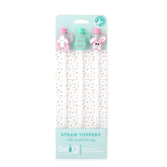 Bunny Trail Straw Toppers