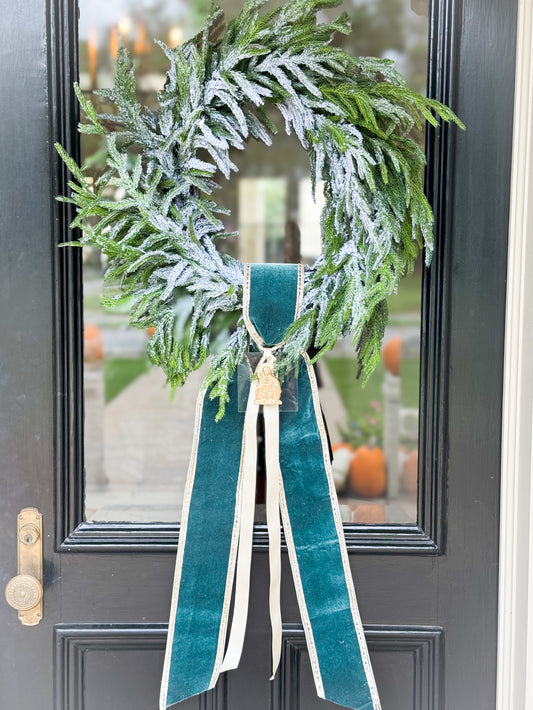 The Emmanuel Wreath With Sash