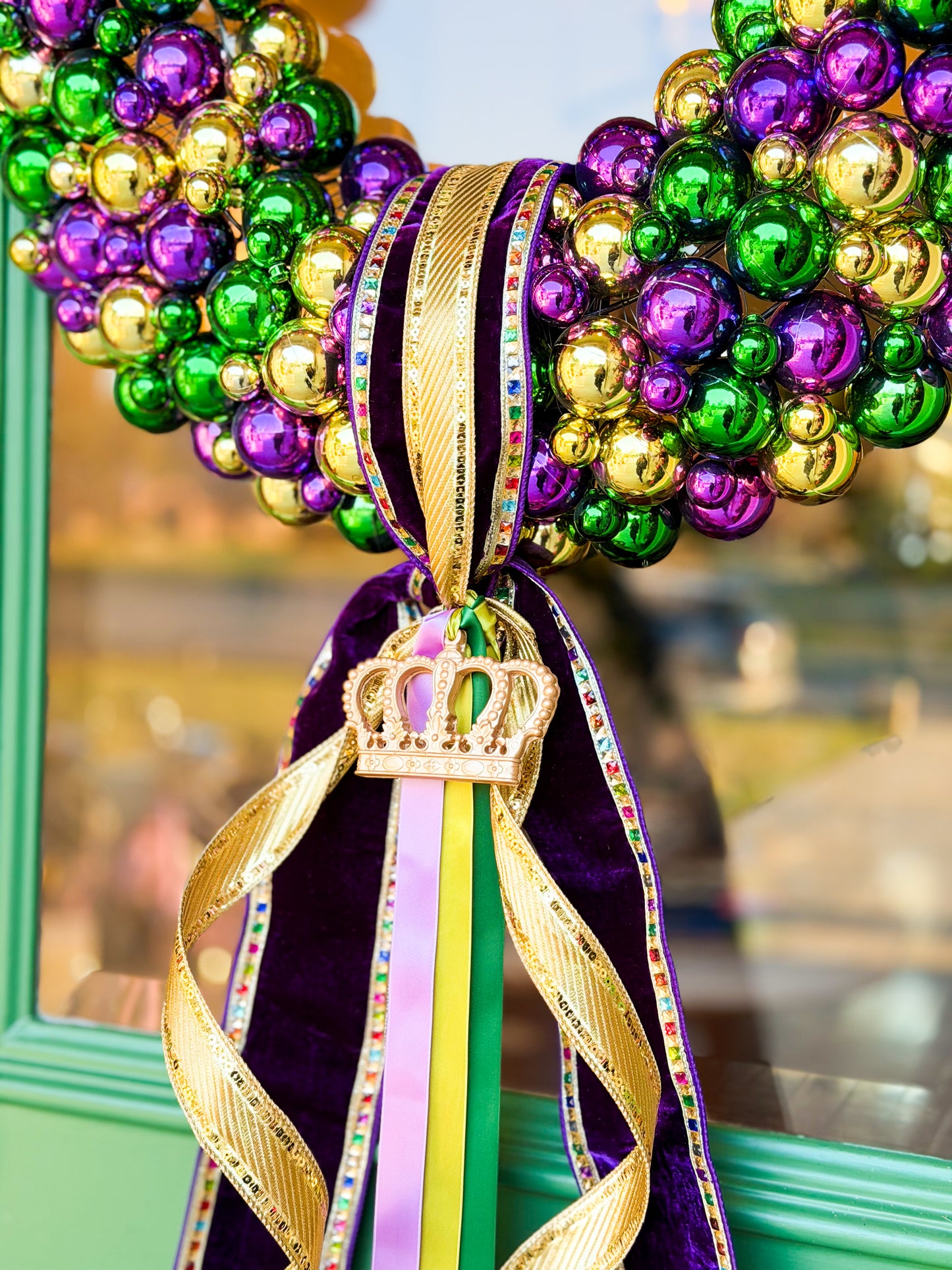 Laissez Luxe Mardi Gras Wreath