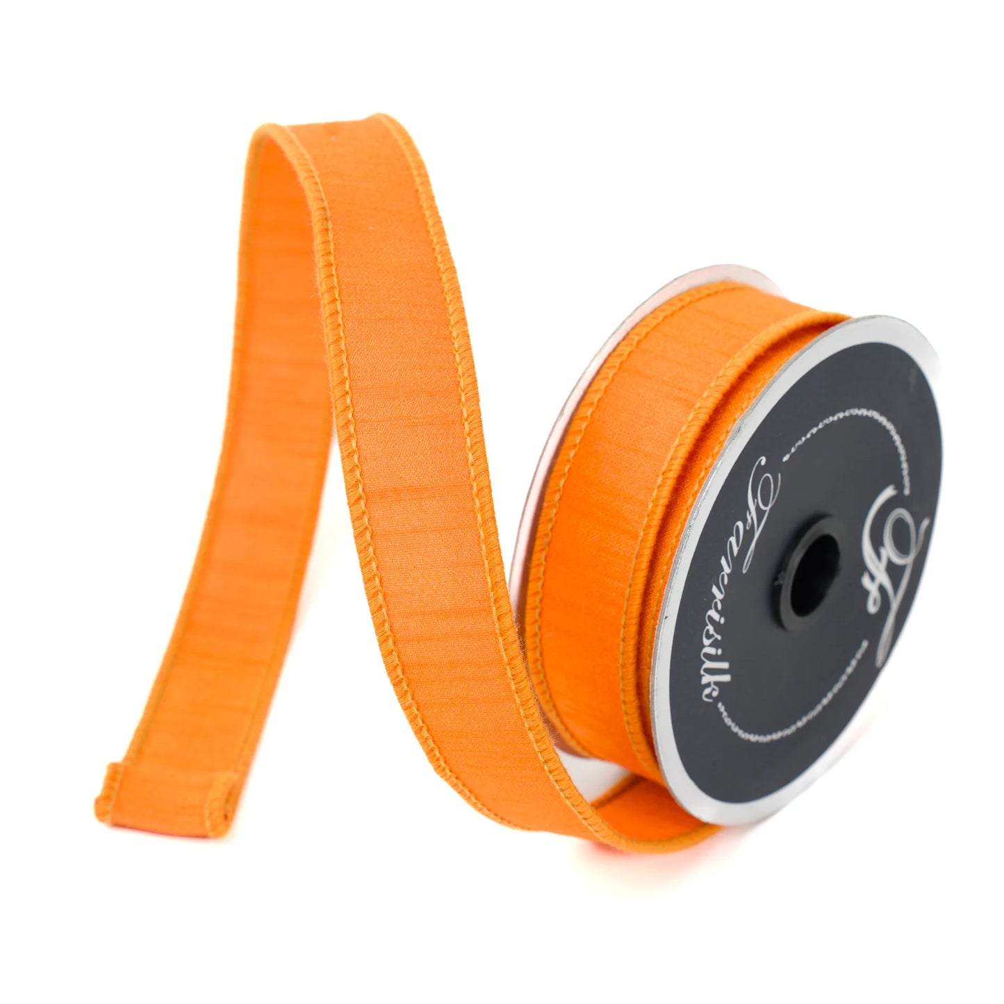 Orange Dupion Ribbon