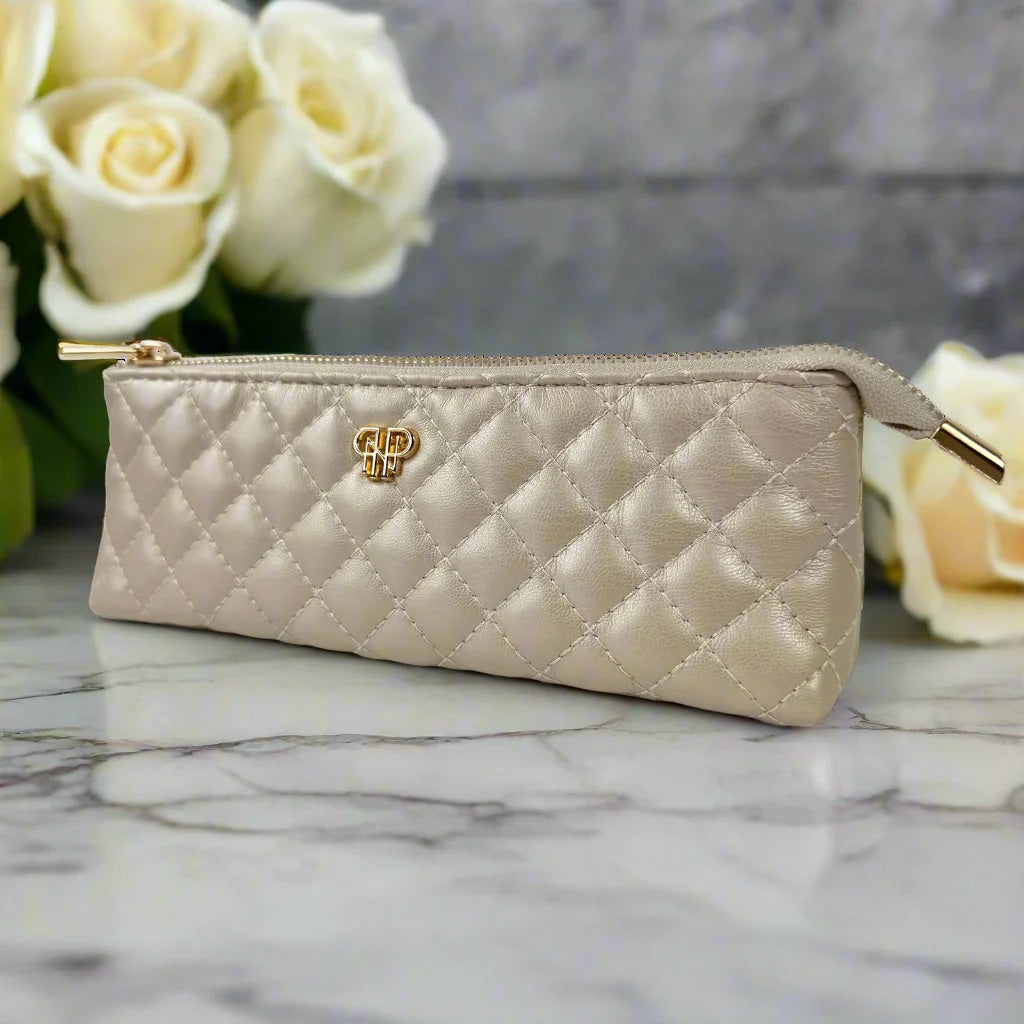 Sleek Stash Go-To-Case - Pearl Quilted