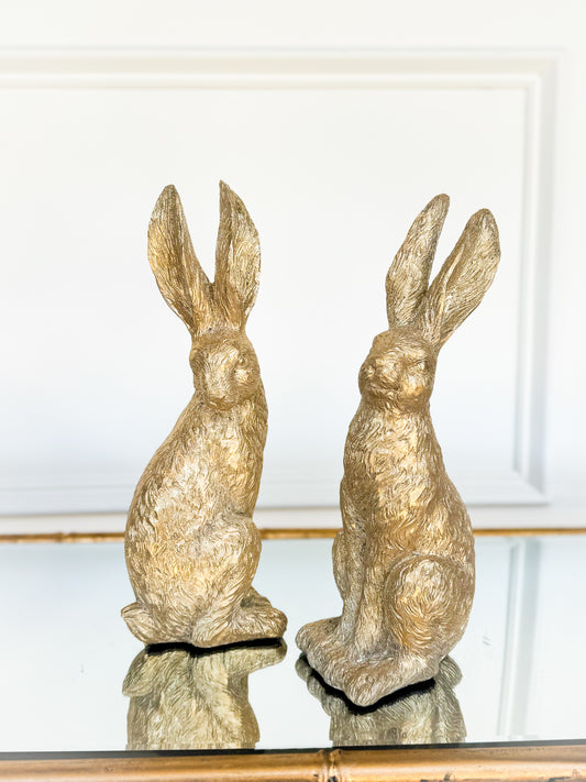 Set of Two Sitting Bunnies
