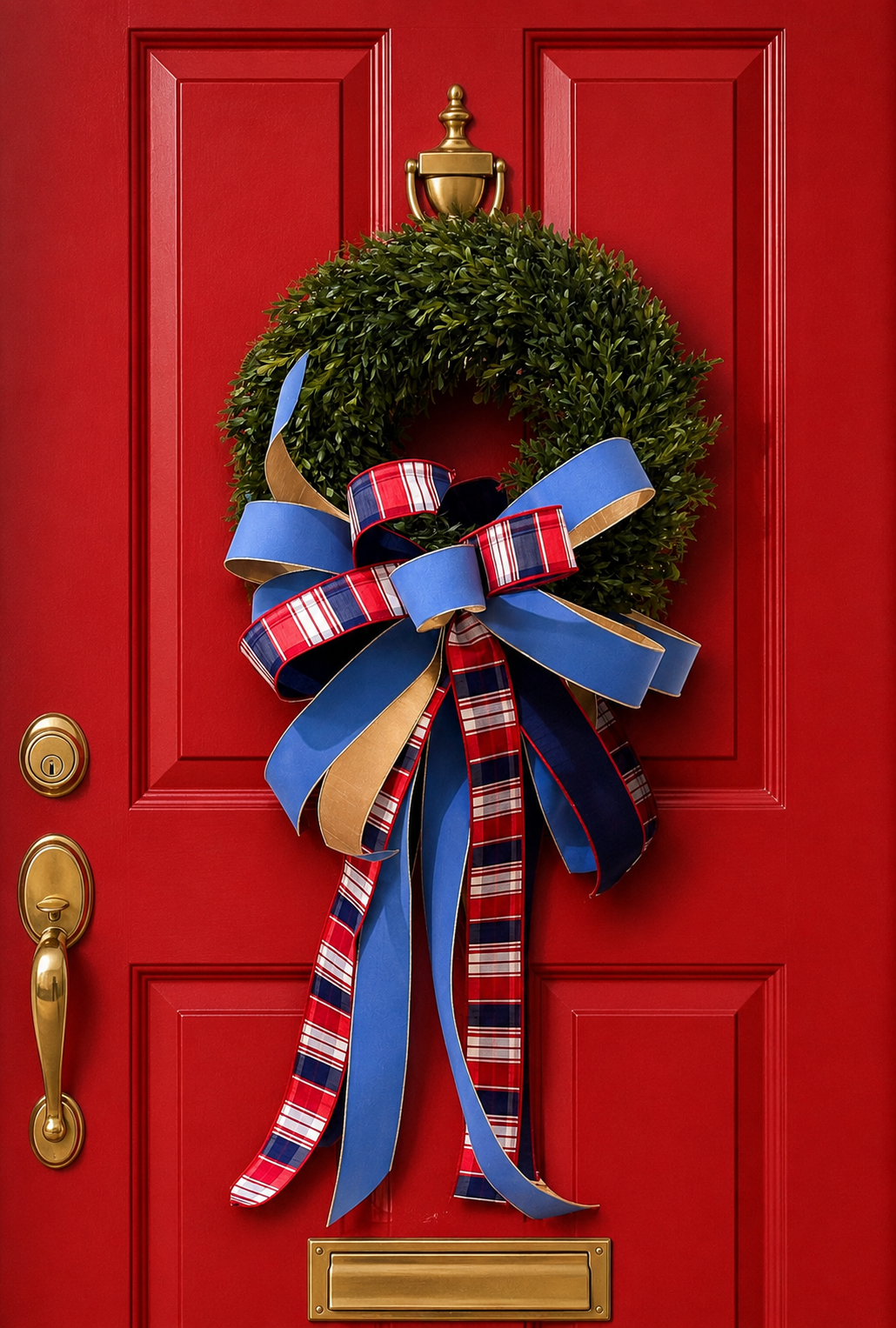 Americana Estate Tea Leaf Wreath
