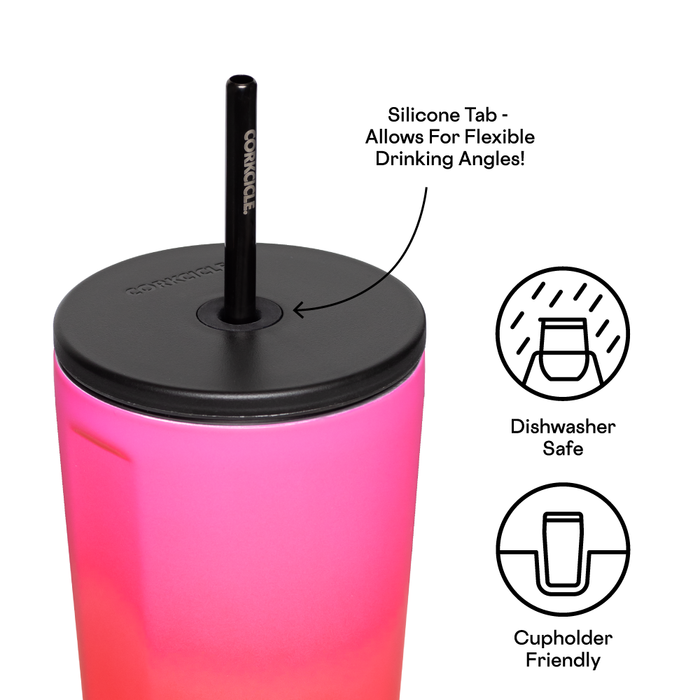 COLD CUP
INSULATED TUMBLER WITH STRAW- Sangria
