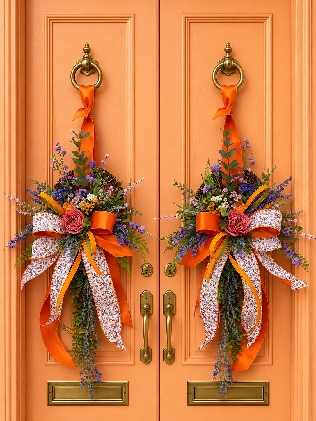 Clementine Garden Petite Grapevine Wreath Set