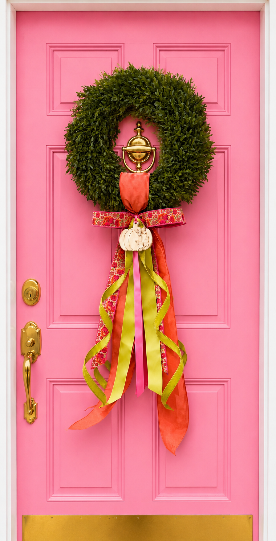 Autumn Bloom Tea Leaf Wreath