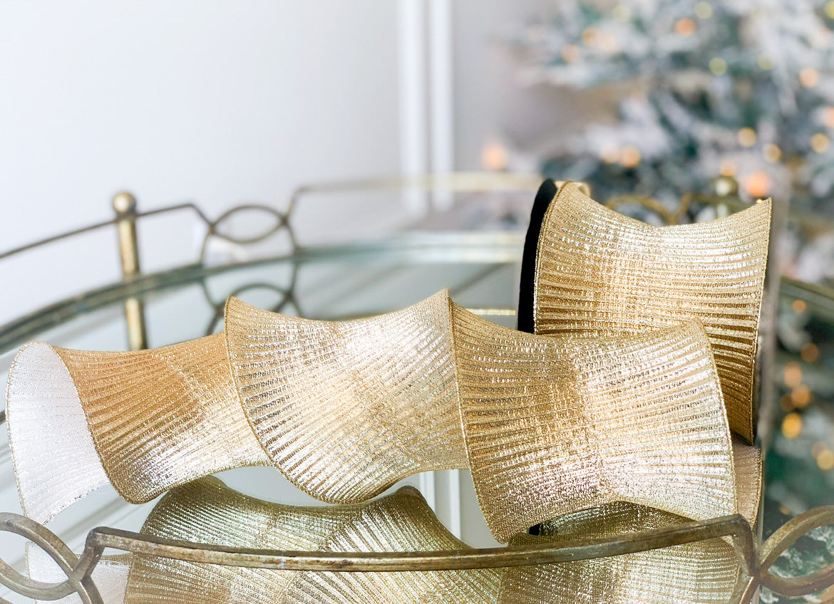 Accordion Gold Foil Ribbon