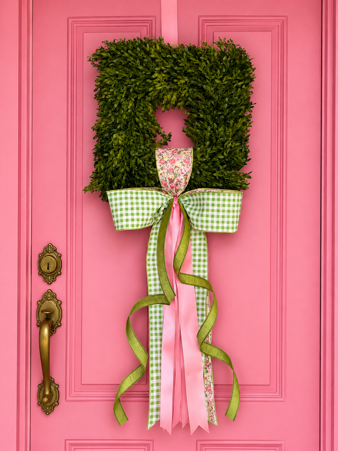 Bloom & Gingham Tea Leaf Wreath