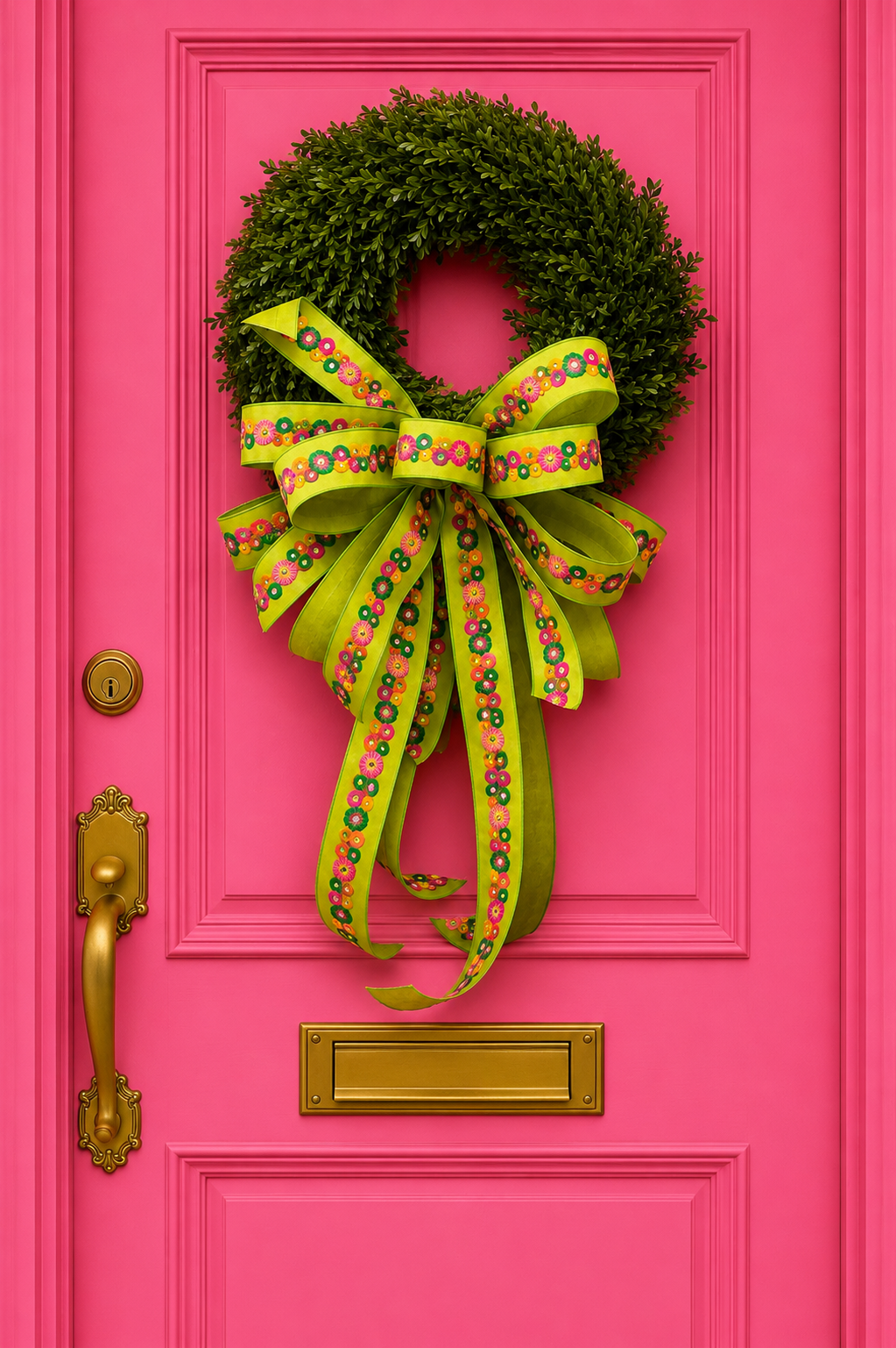 Palm Beach Garden Tea Leaf Wreath