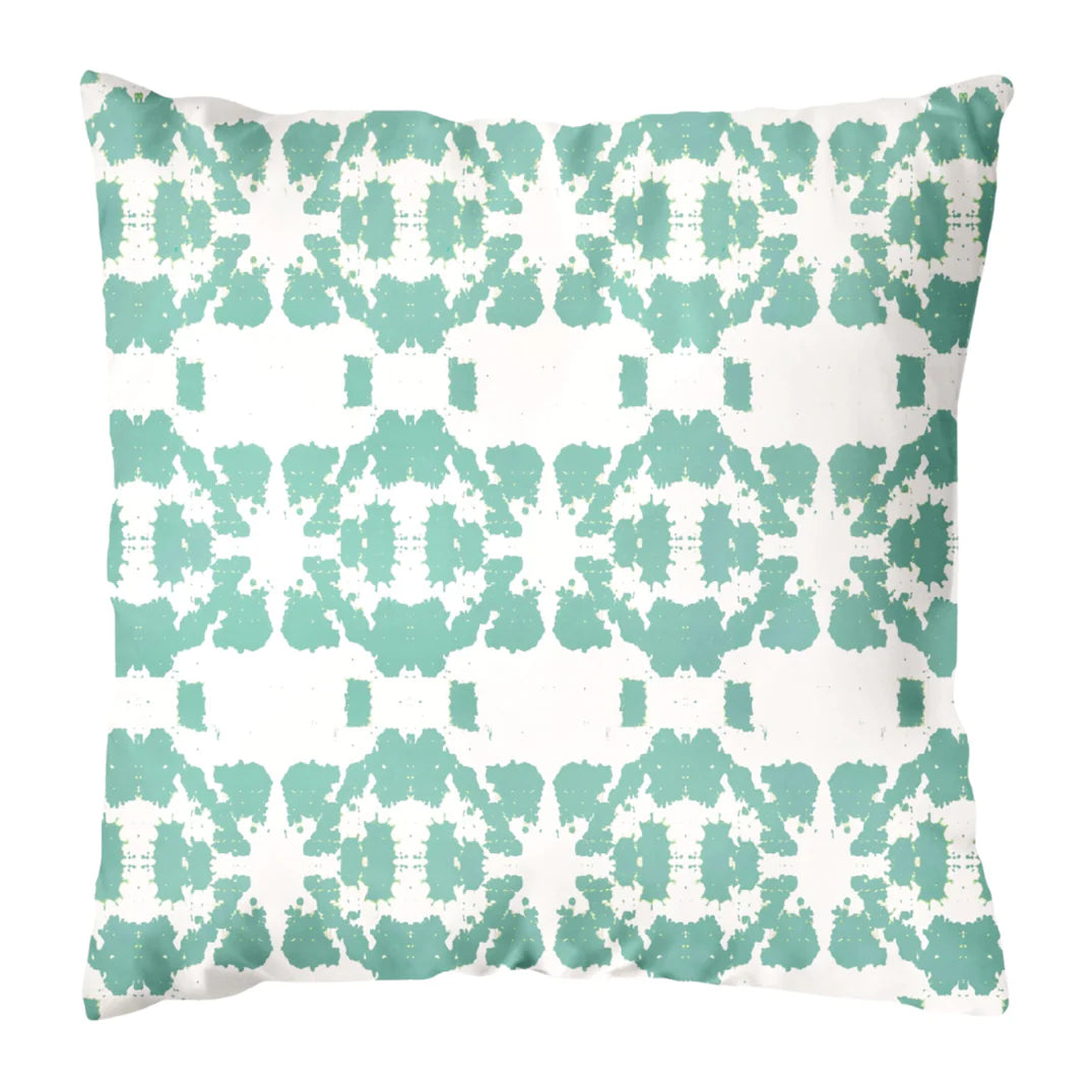 Laura Park Mosaic Turquoise Outdoor Pillow