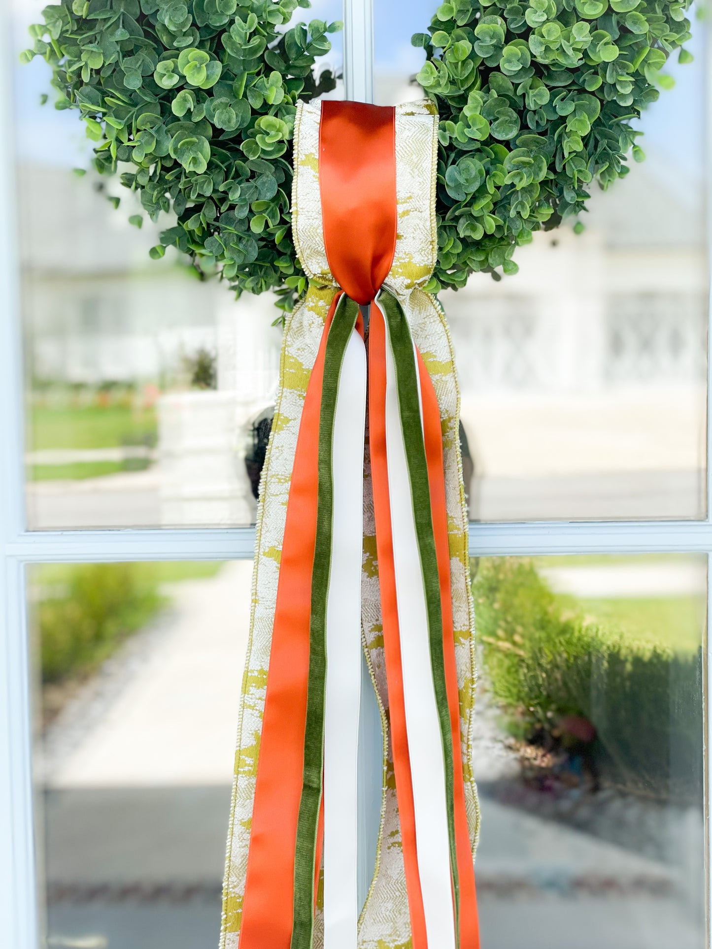 Abstract And Autumn Eucalyptus Wreath And Sash