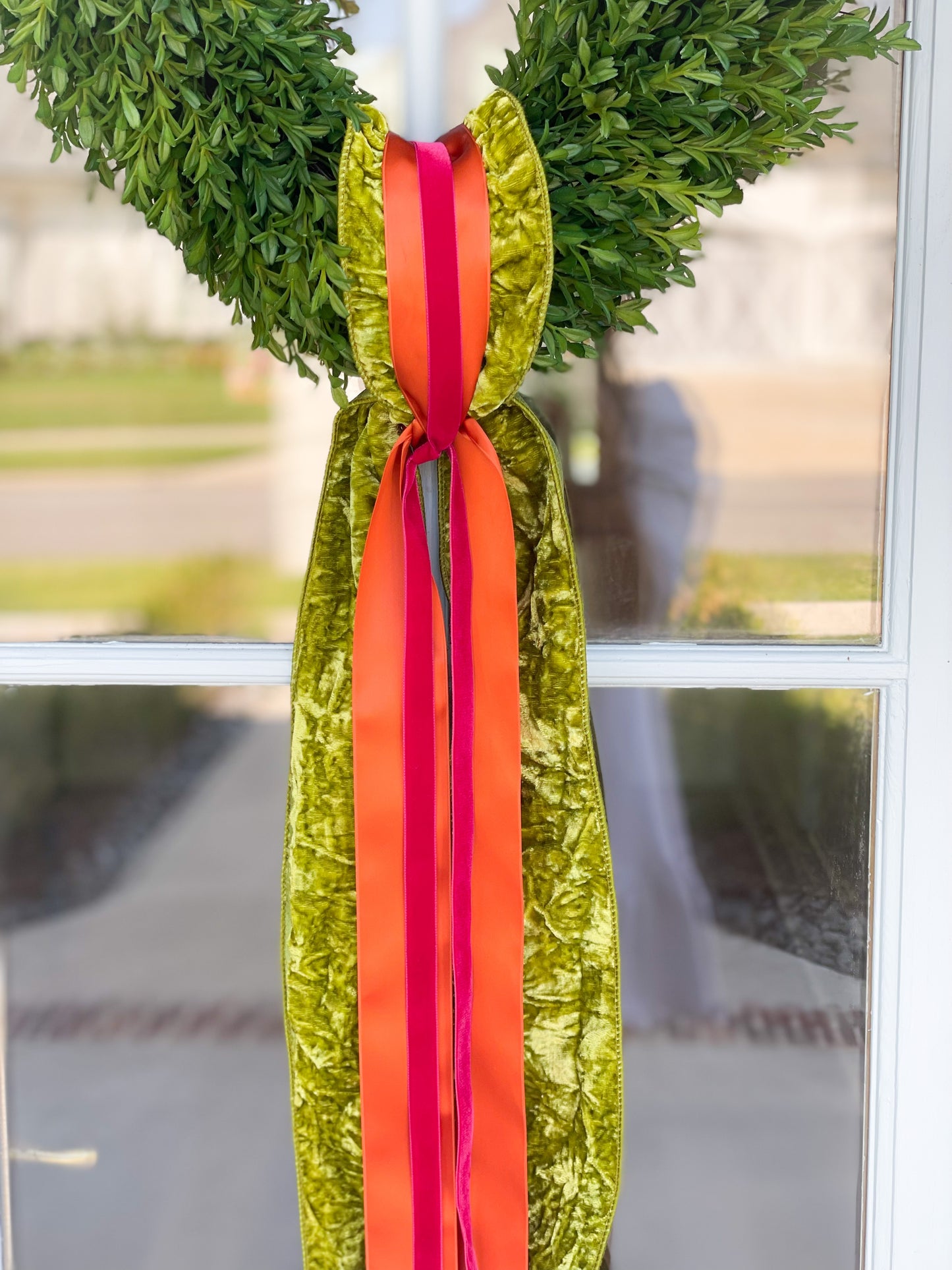 The Giving Layered Sash And Tea Leaf Wreath