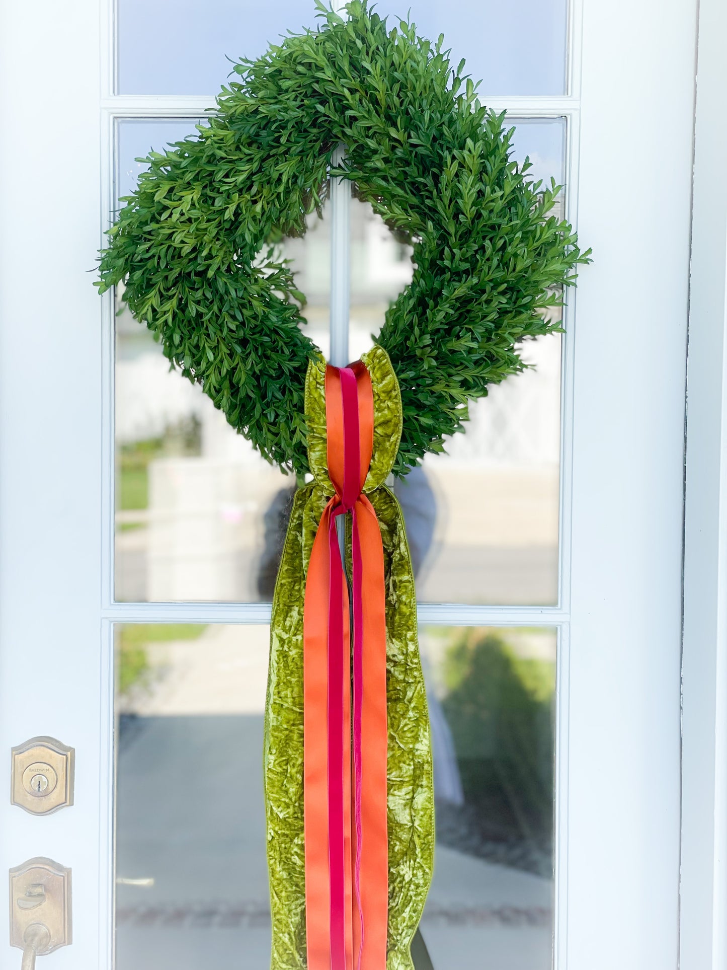 The Giving Layered Sash And Tea Leaf Wreath