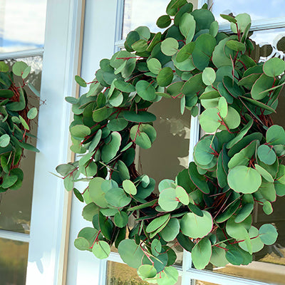 Silver Dollar “Real Touch” Eucalyptus Wreath
