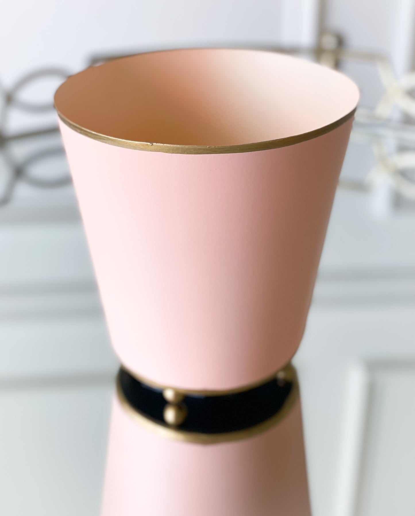Blush Color Block Cachepot