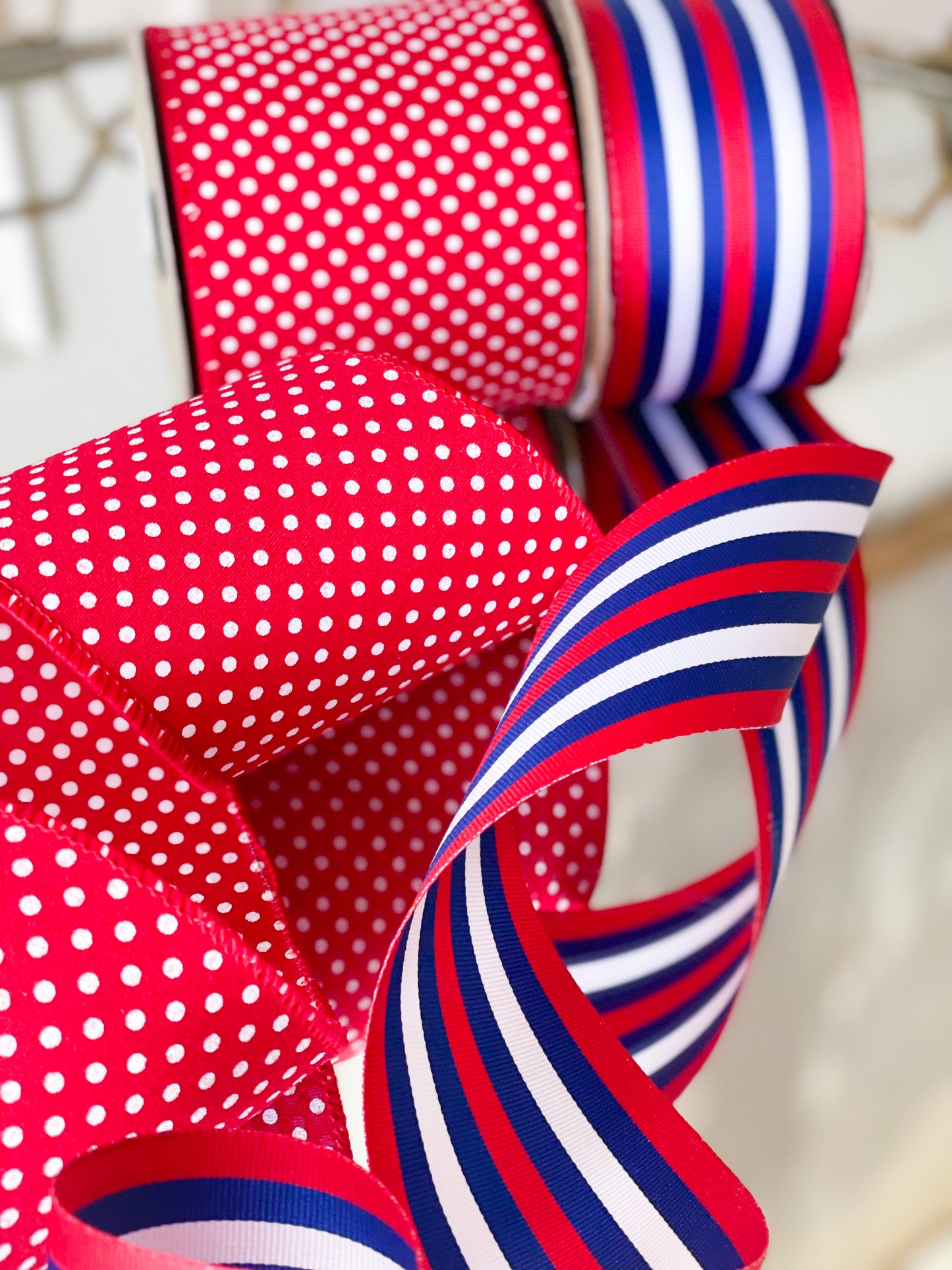 Grosgrain Patriotic Stripe Ribbon