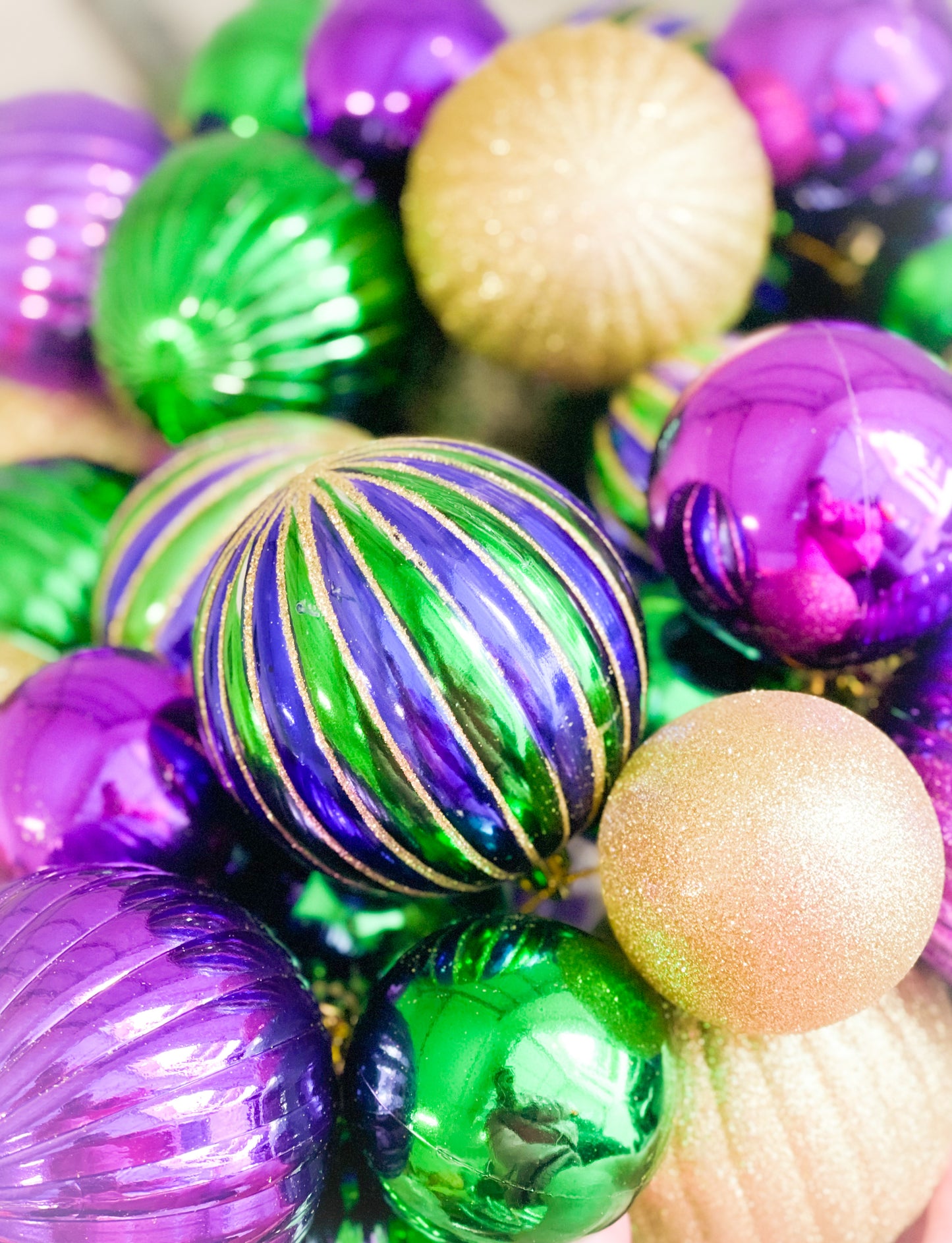 Mardi Gras Stripe Garland