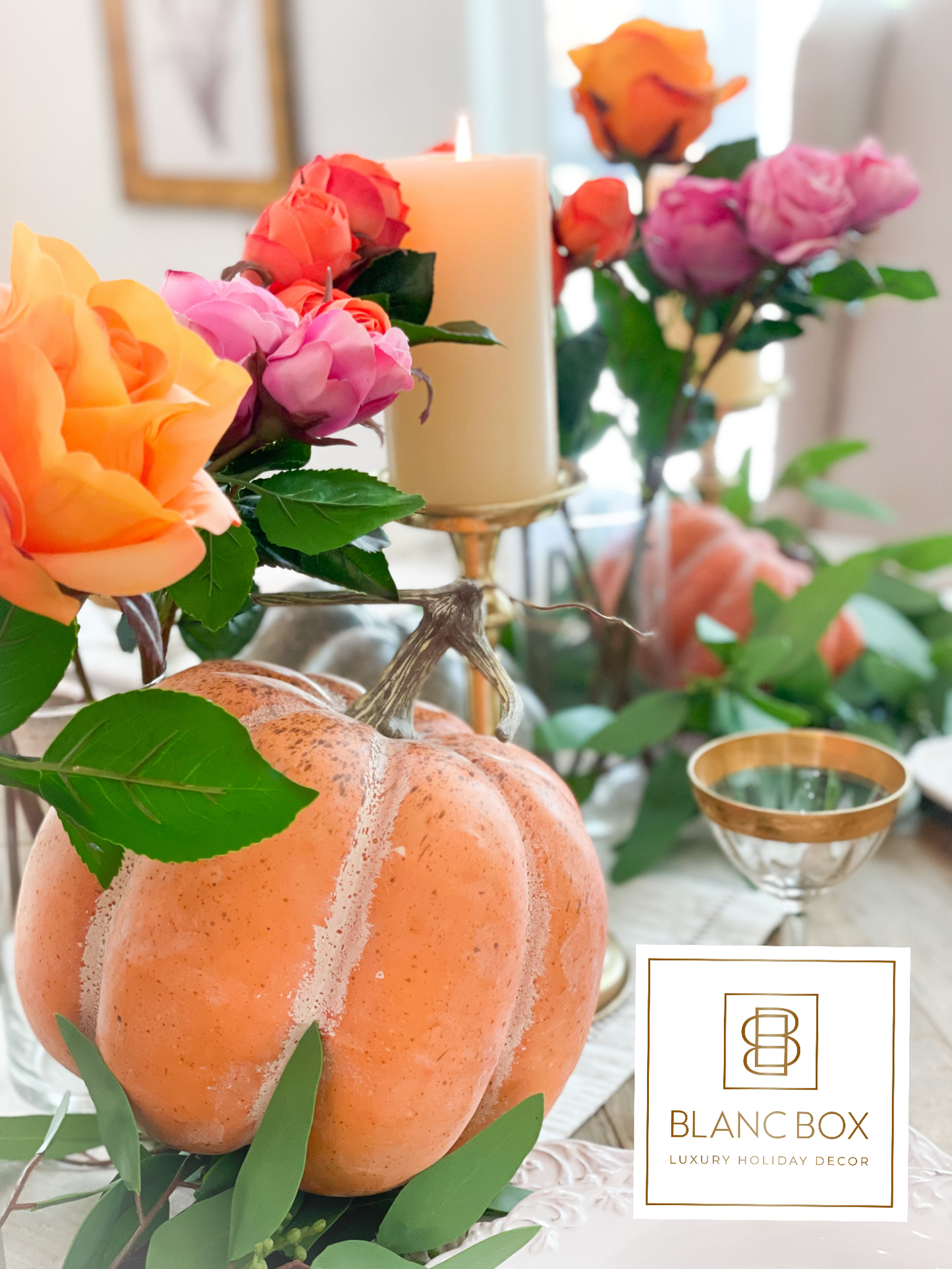 Rosey Posey Pumpkin Blanc Box