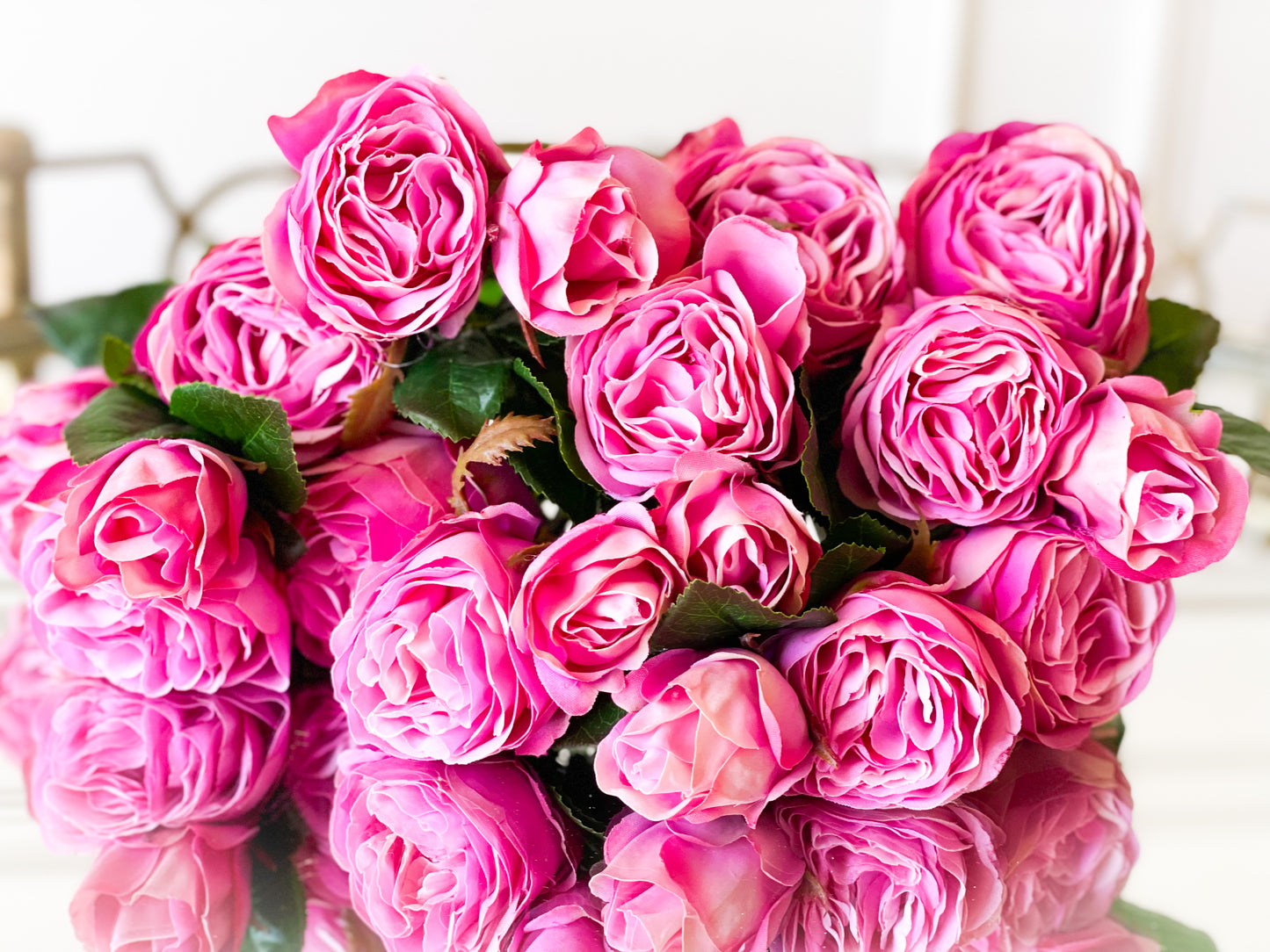 Fuchsia Cabbage Rose Bouquet