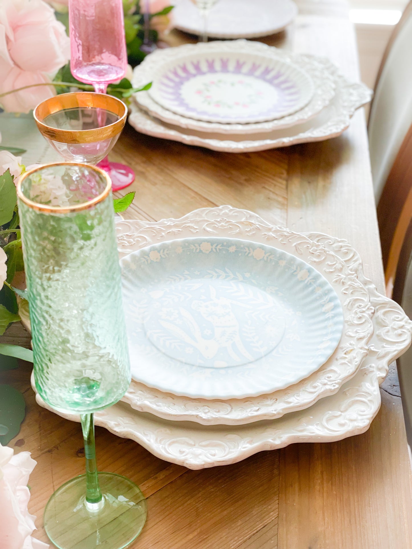 Spring Fables Melamine Plate Set Of 4