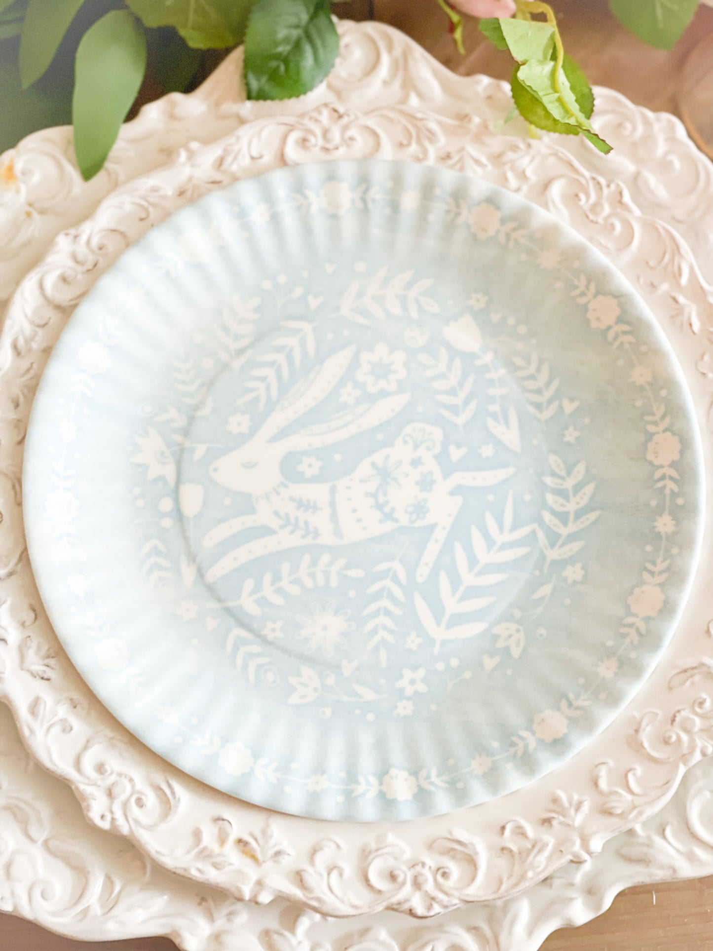 Spring Fables Melamine Plate Set Of 4