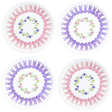 Peeps Floral Melamine Plate Set Of 4