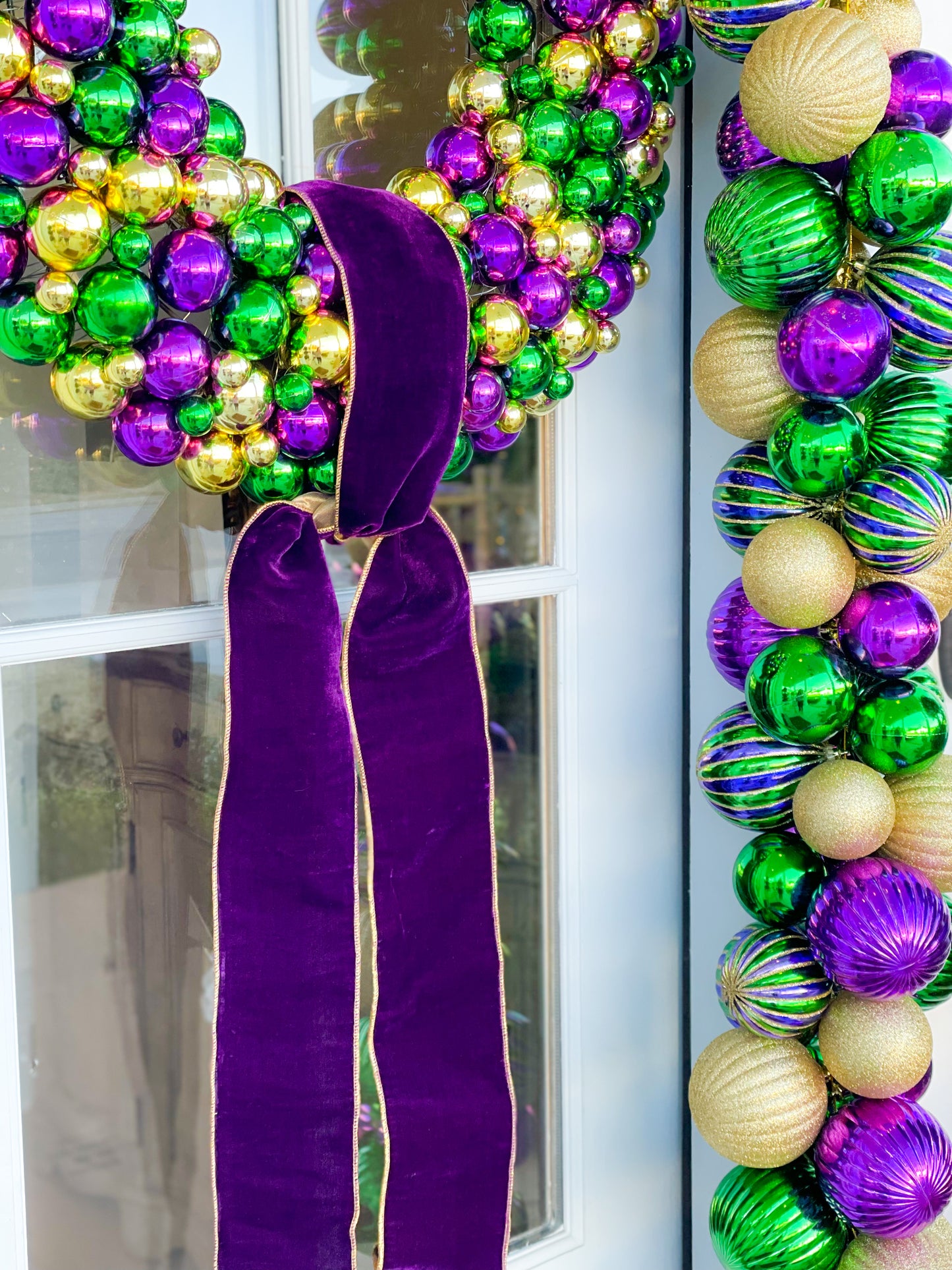 Mardi Gras Ball Wreath