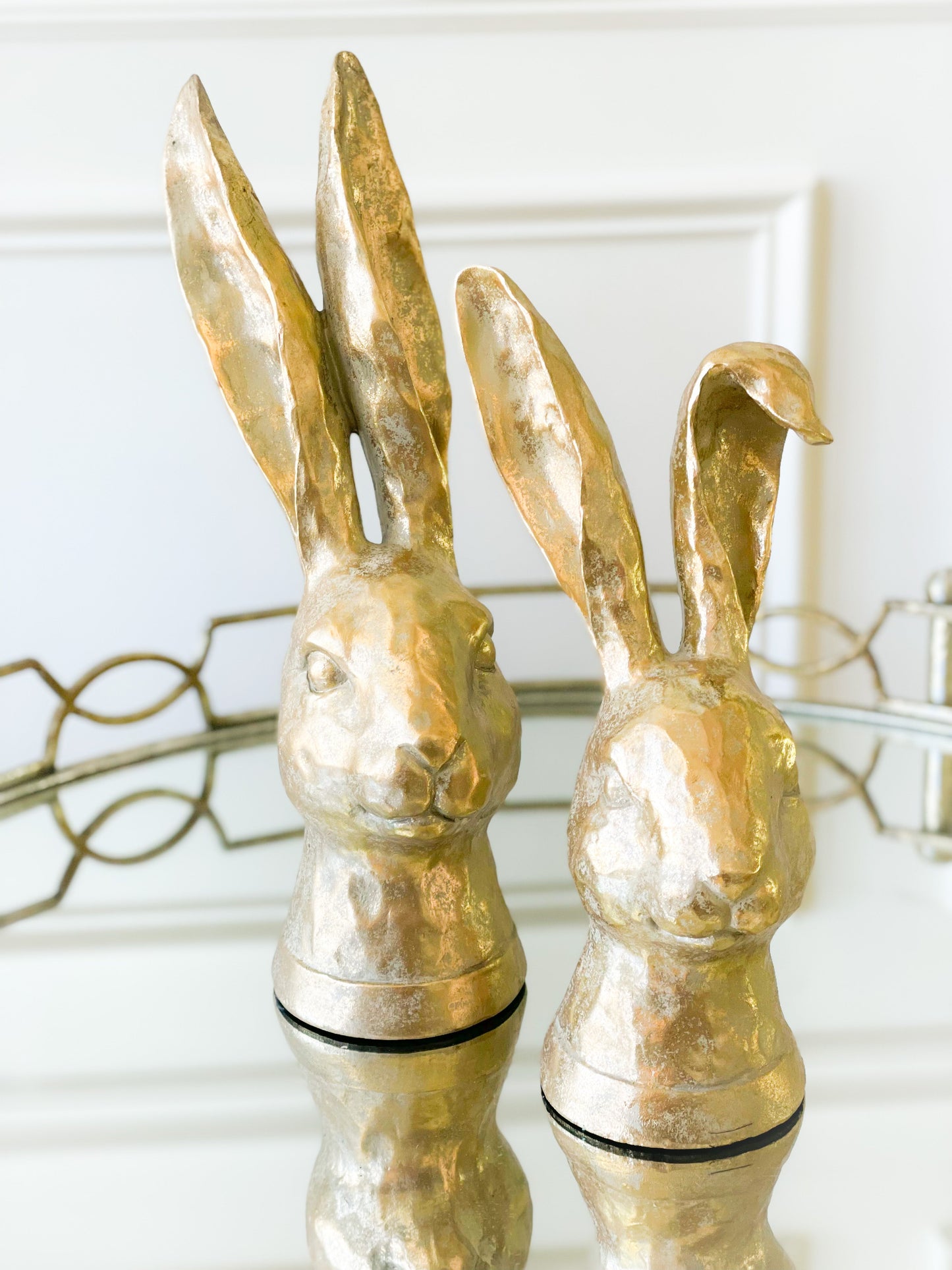 Gold Bunny Head