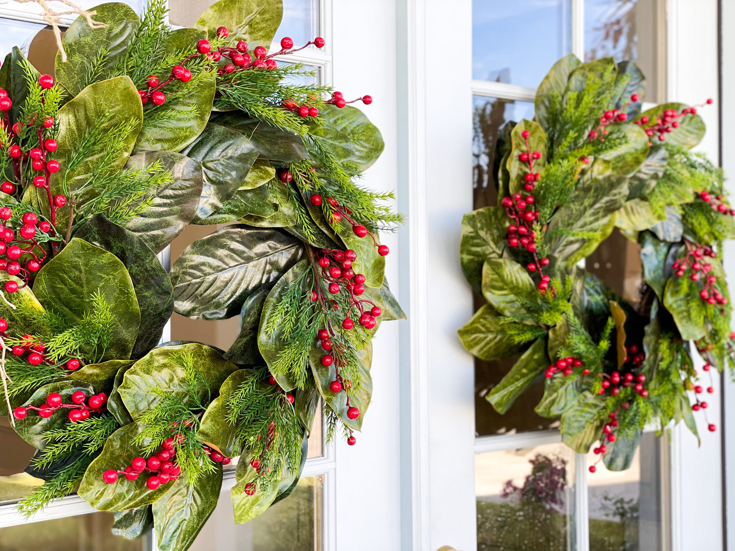 Merry Berry Magnolia Wreath