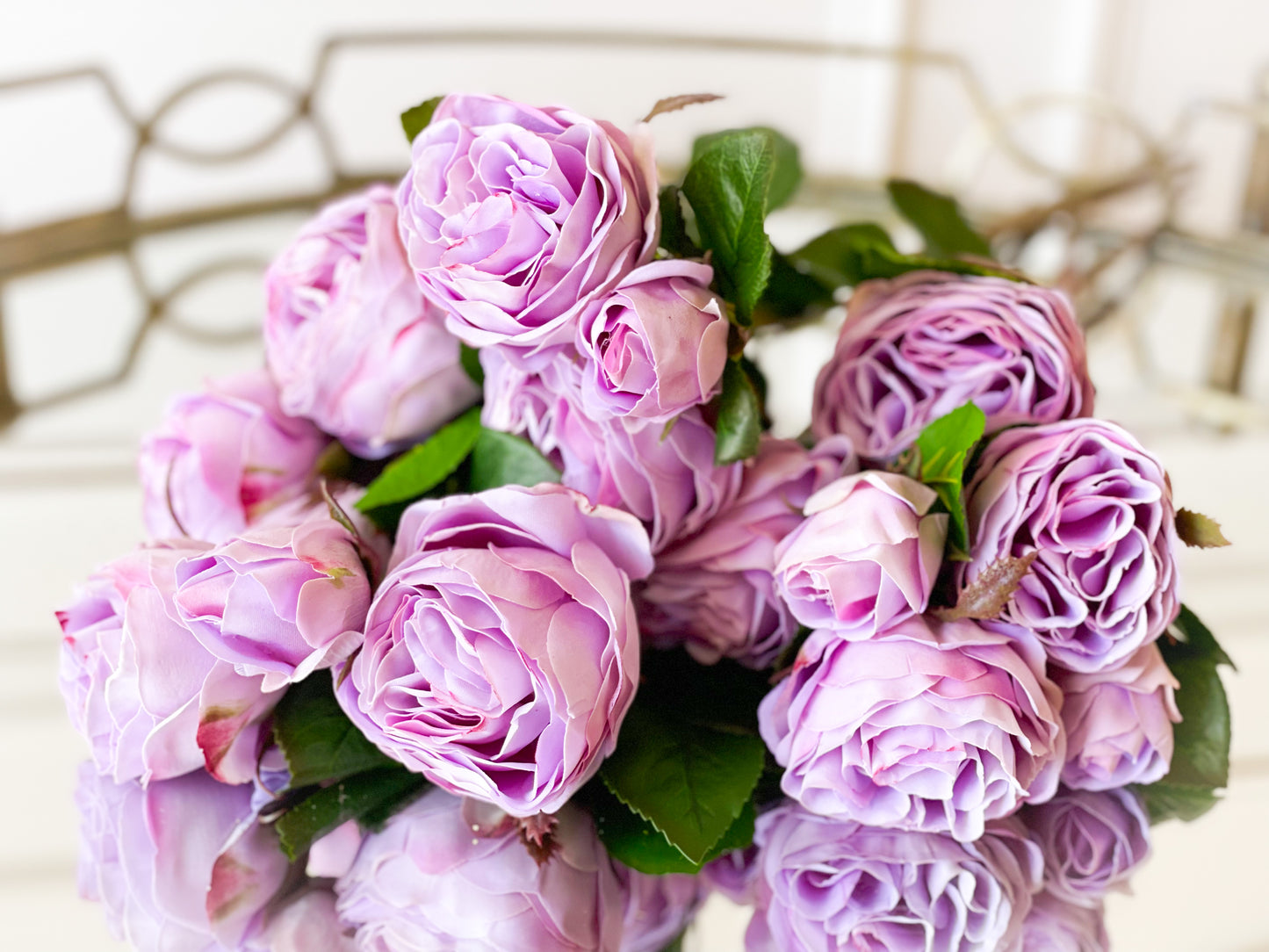 Lavender Cabbage Rose Bouquet