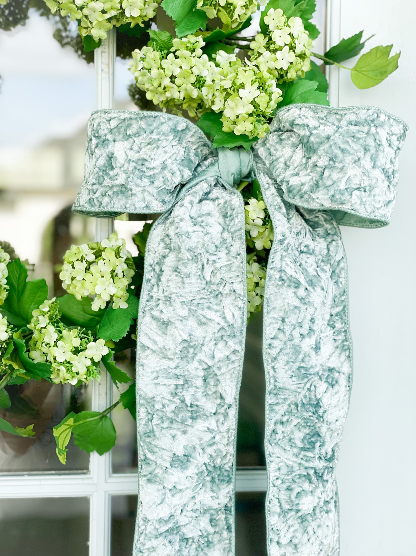 Green Snowball Wreath