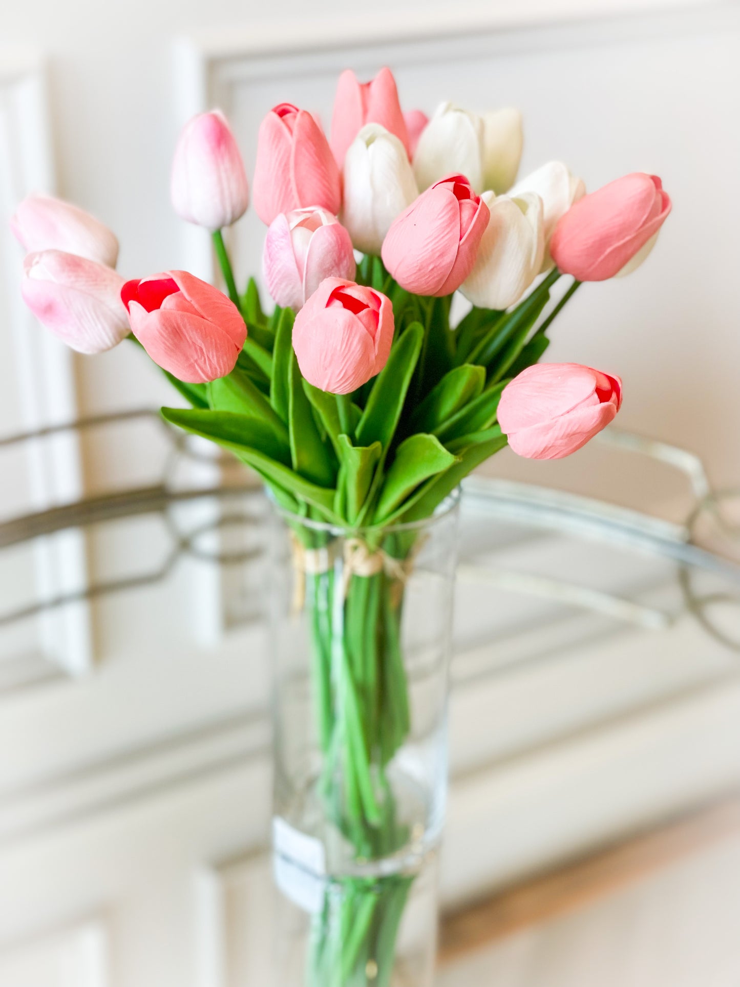 Kate Tulip Trio Bouquet Blanc Box