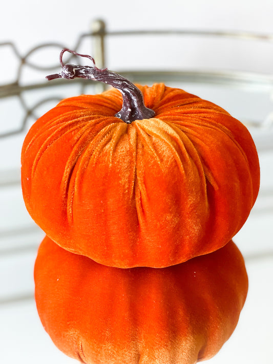 Orange Velvet Pumpkin