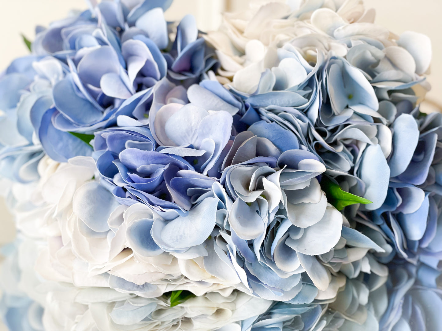 Blue And White Hydrangea Trio Bouquet