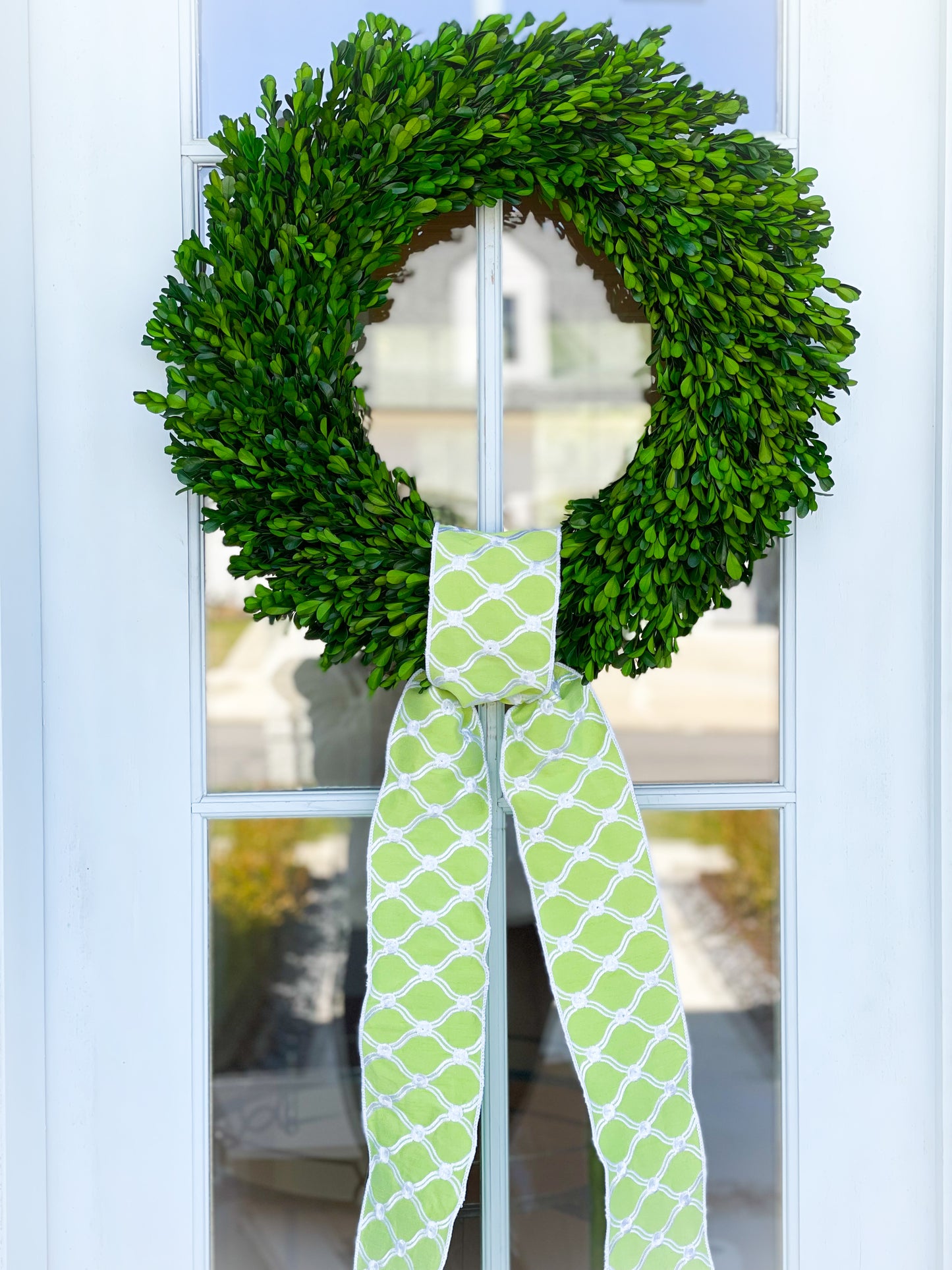 Preserved Round Boxwood Wreath