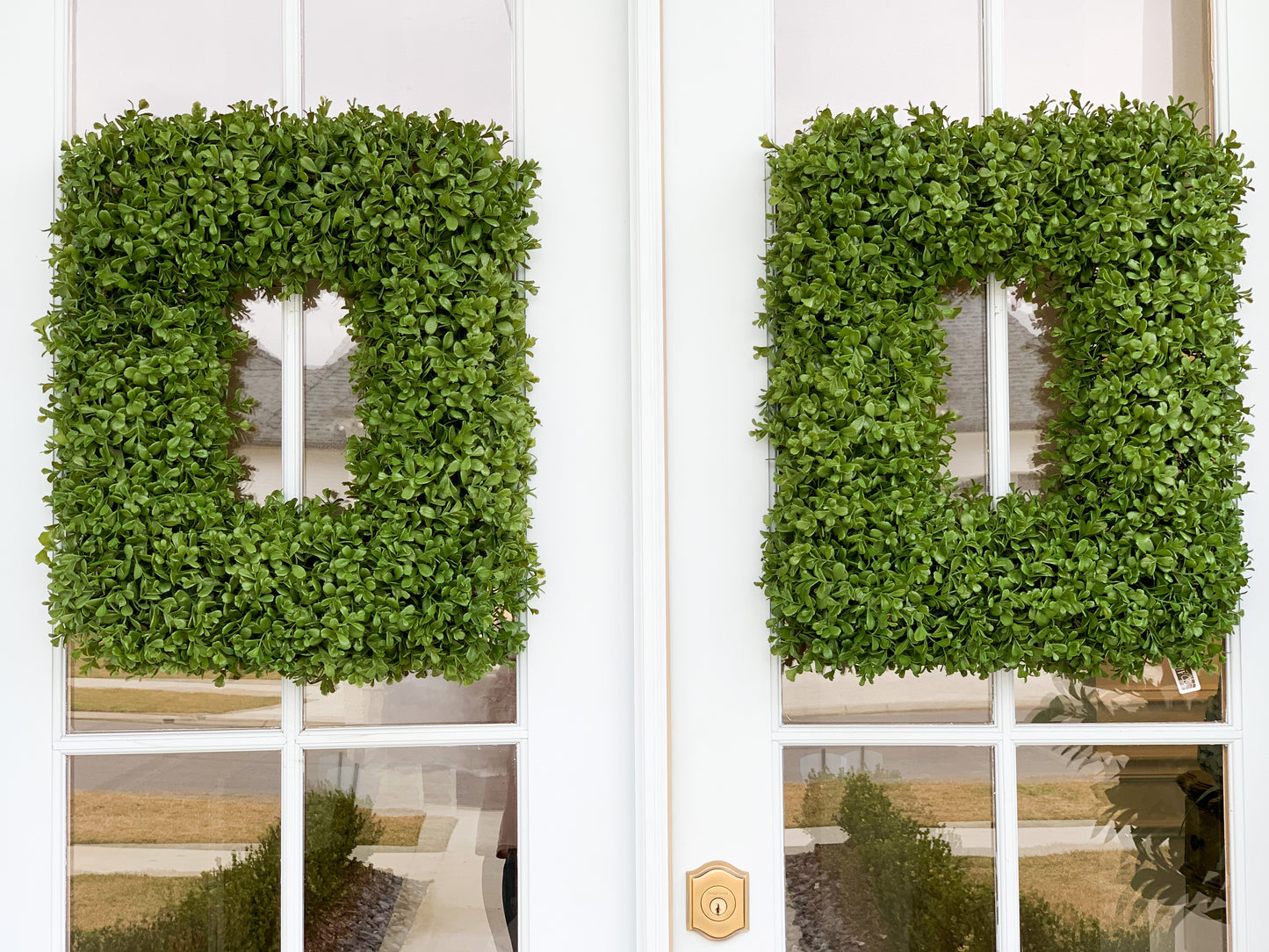 Rectangle Boxwood Wreath