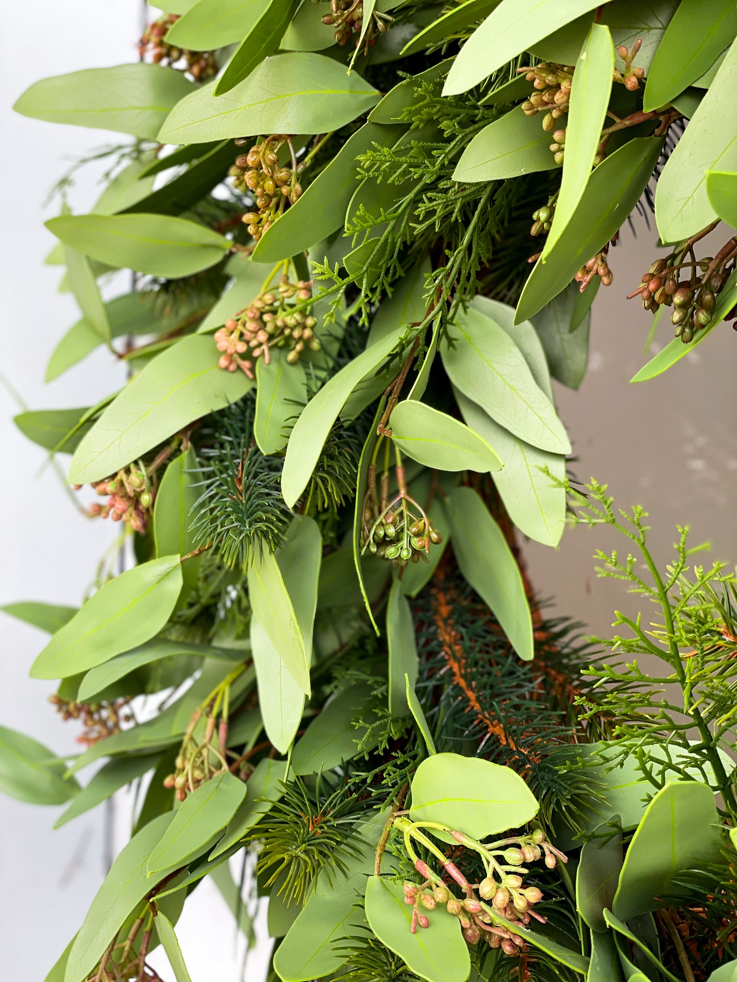 Long Eucalyptus and Pine Wreath