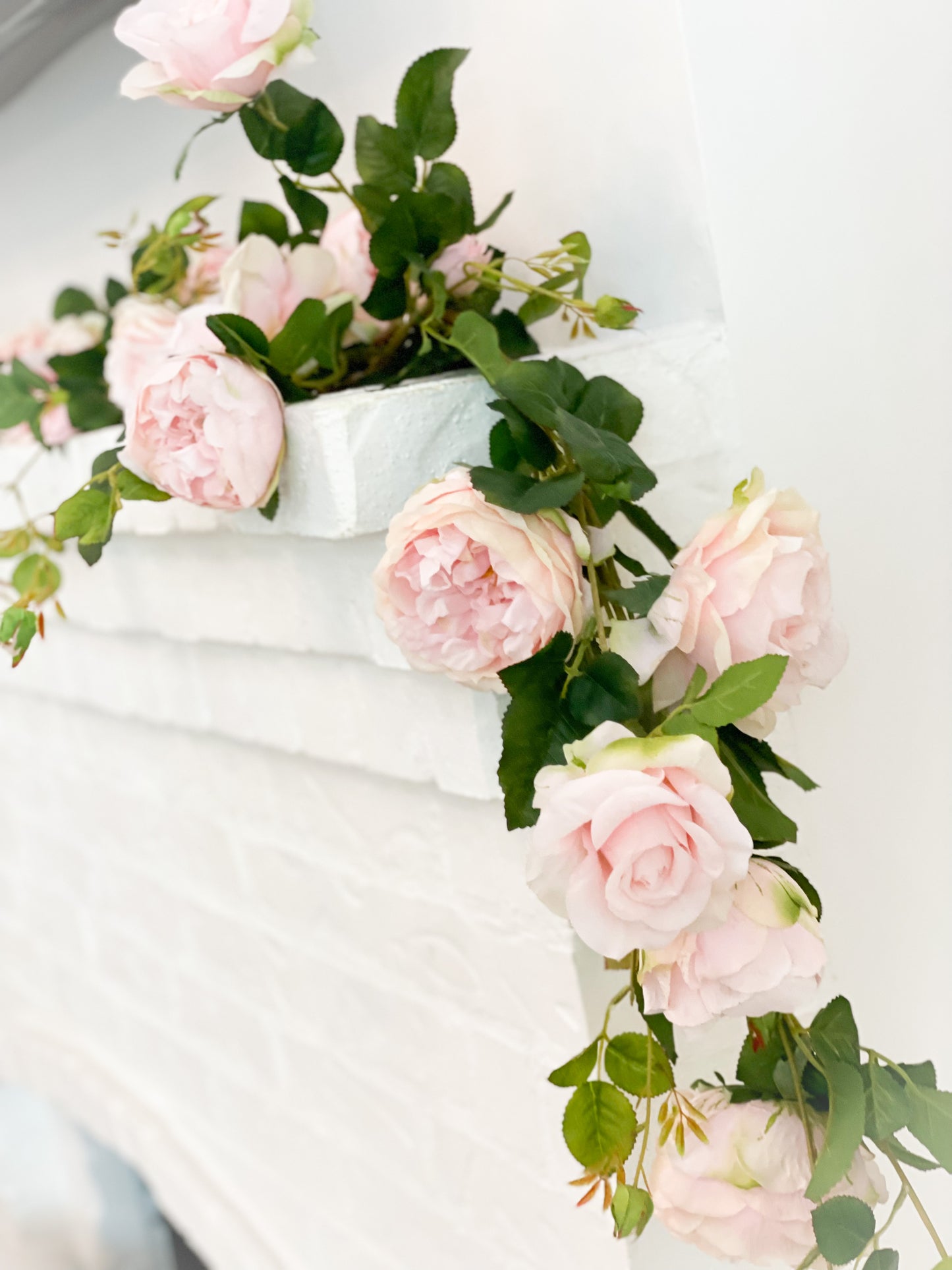 Mixed Pink Rose 10’ Garland