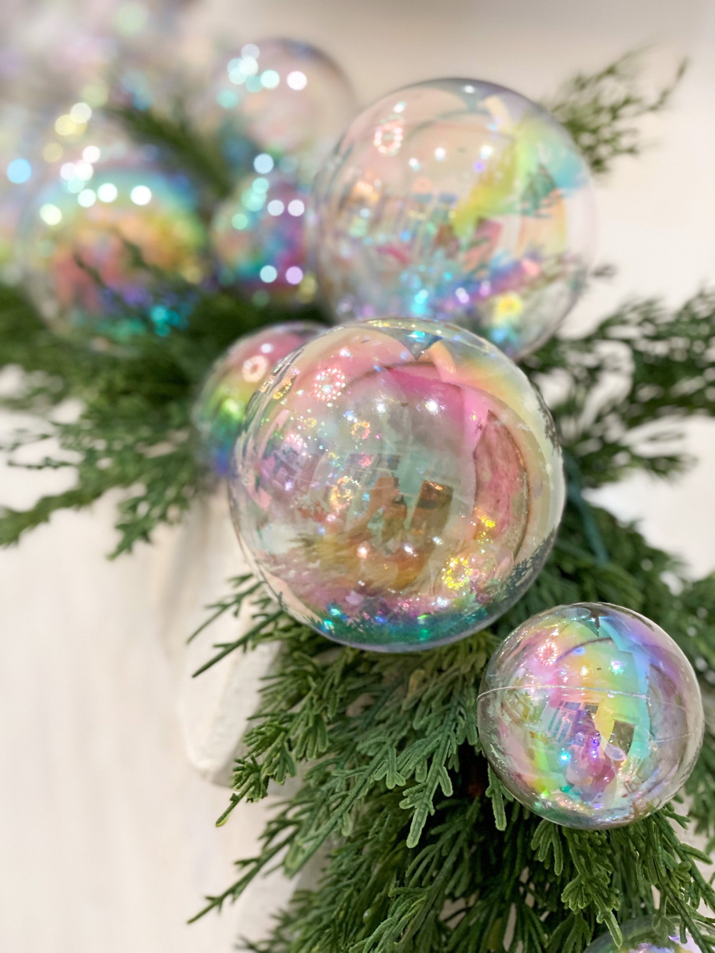 Iridescent Ornament Garland