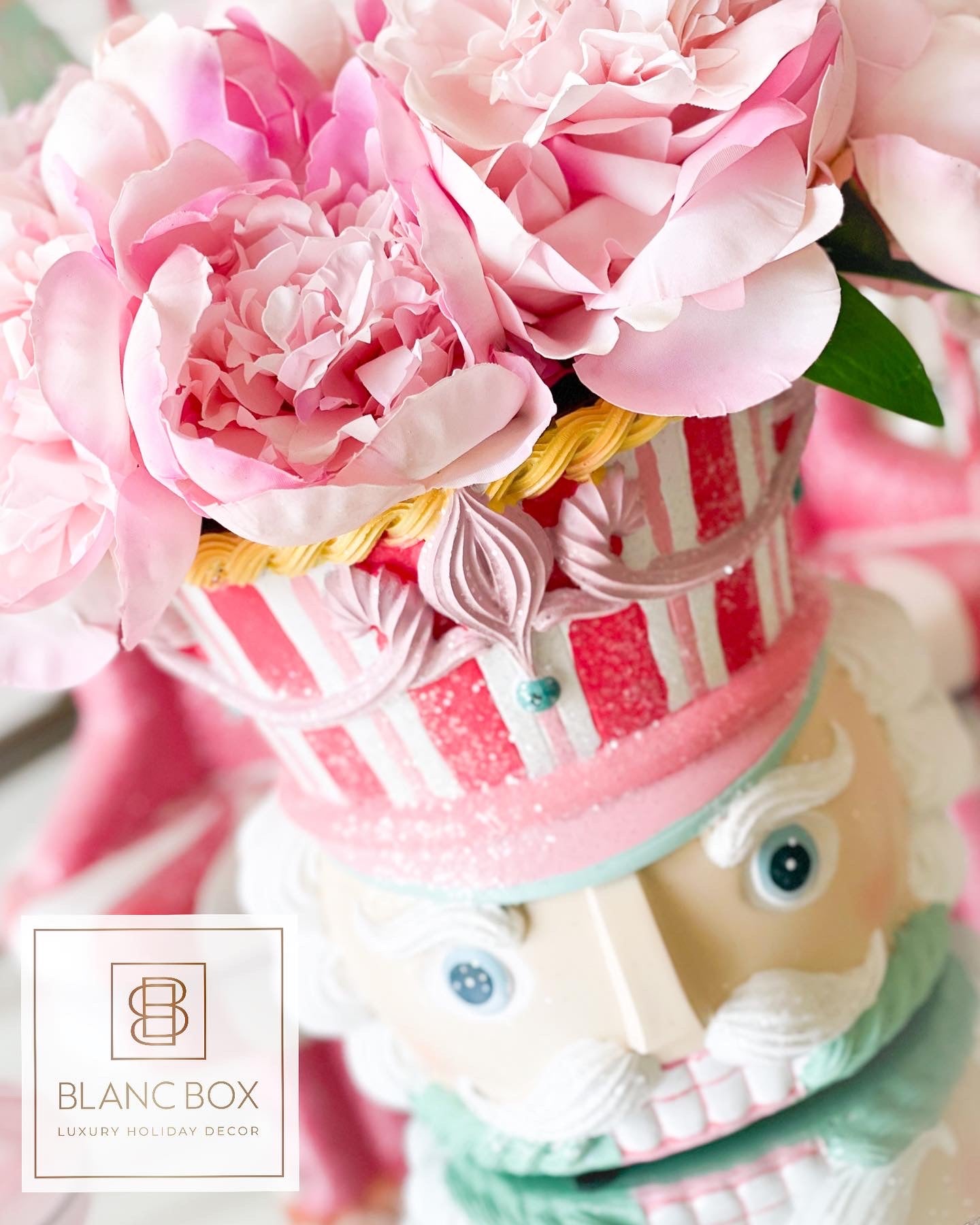 Pastel Resin Nutcracker Head Container