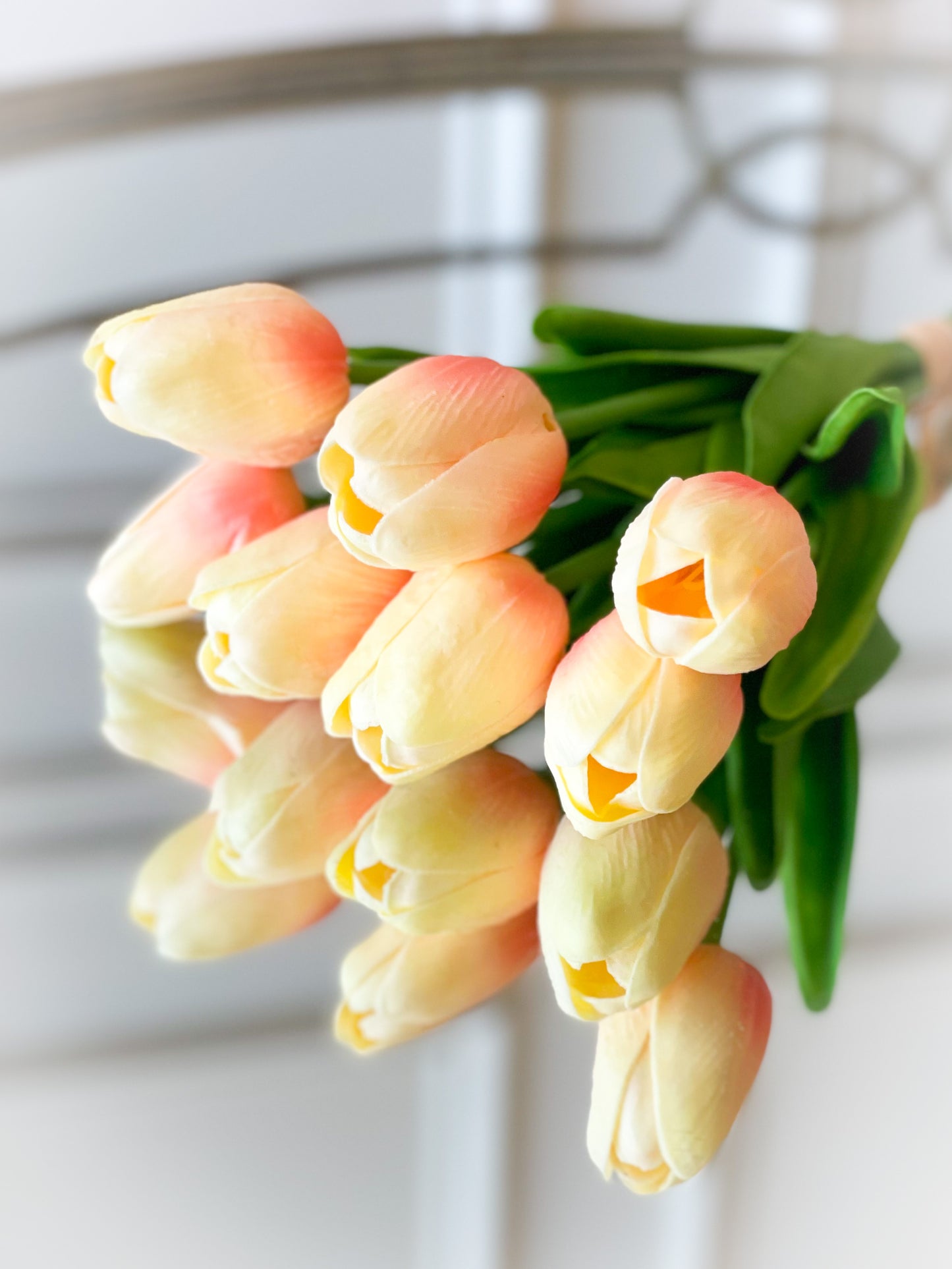 Coco Tulip Trio Bouquet Blanc Box