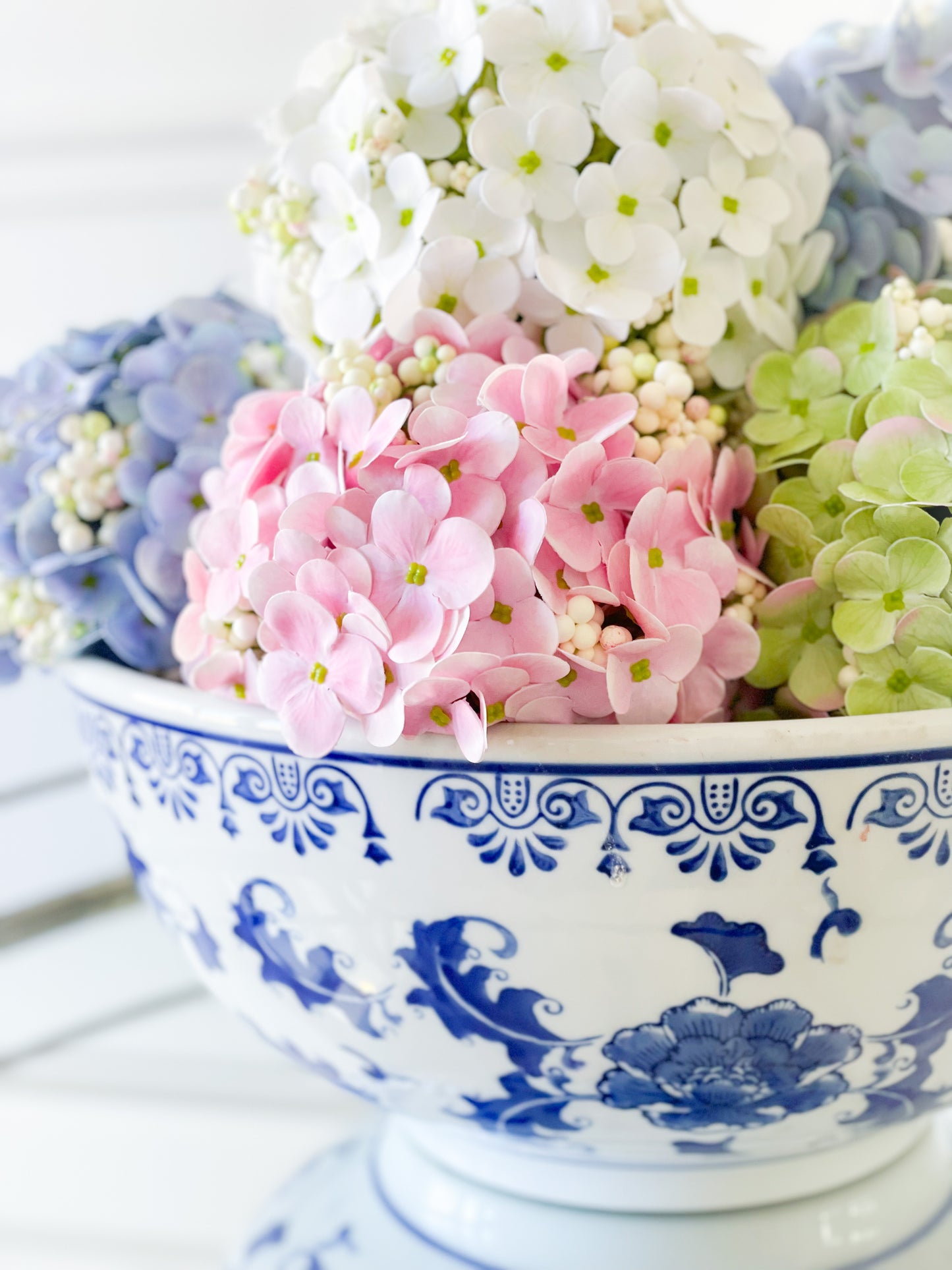 Blue Hydrangea Hanging Ball