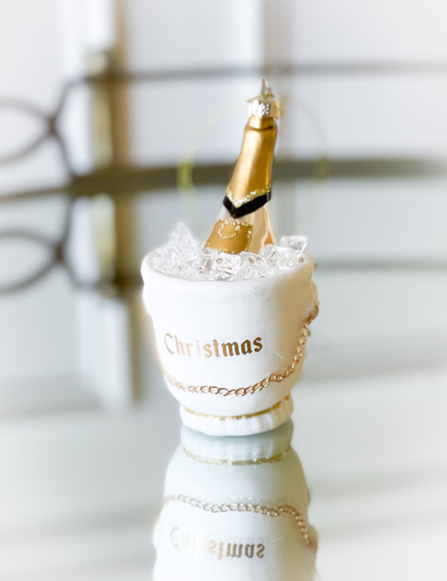 Christmas Champagne Bucket Ornament