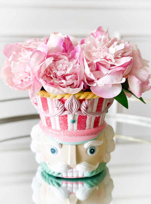 Pastel Resin Nutcracker Head Container